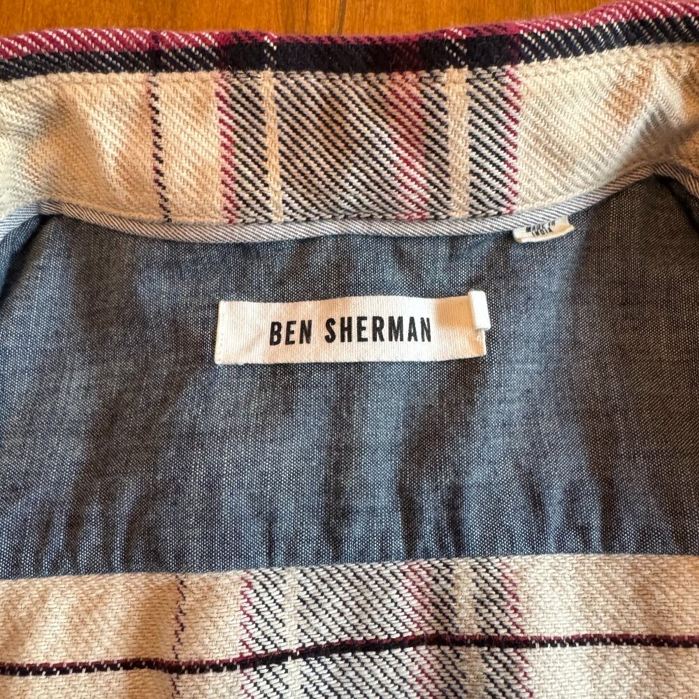 Ben Sherman Men's Flannel -- 100% Cotton Size Large - Picture 2 of 4